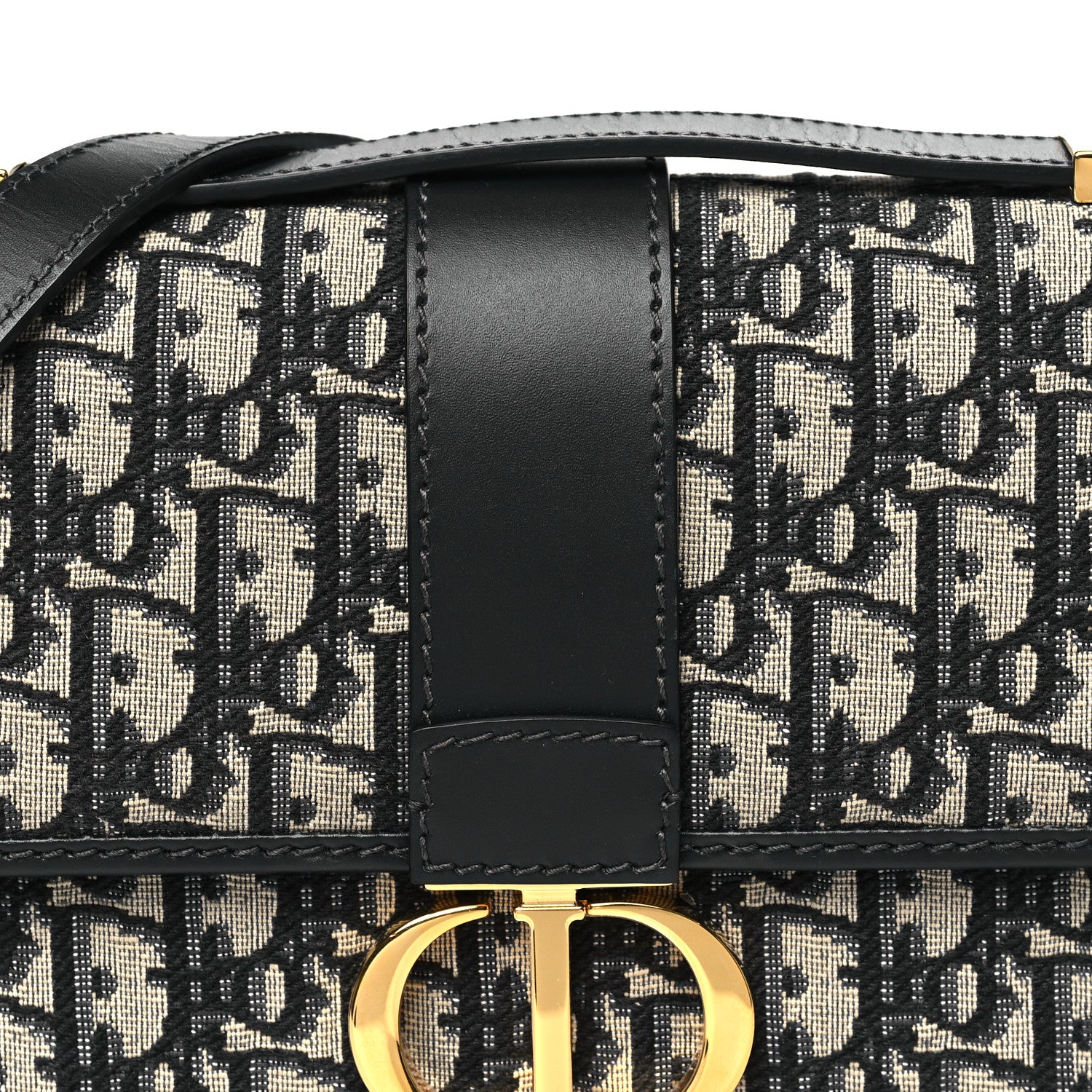 Christian Dior Oblique Small 30 Montaigne Flap Bag Blue 7 of 9
