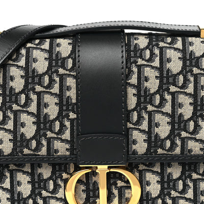 Christian Dior Oblique Small 30 Montaigne Flap Bag Blue 7 of 9