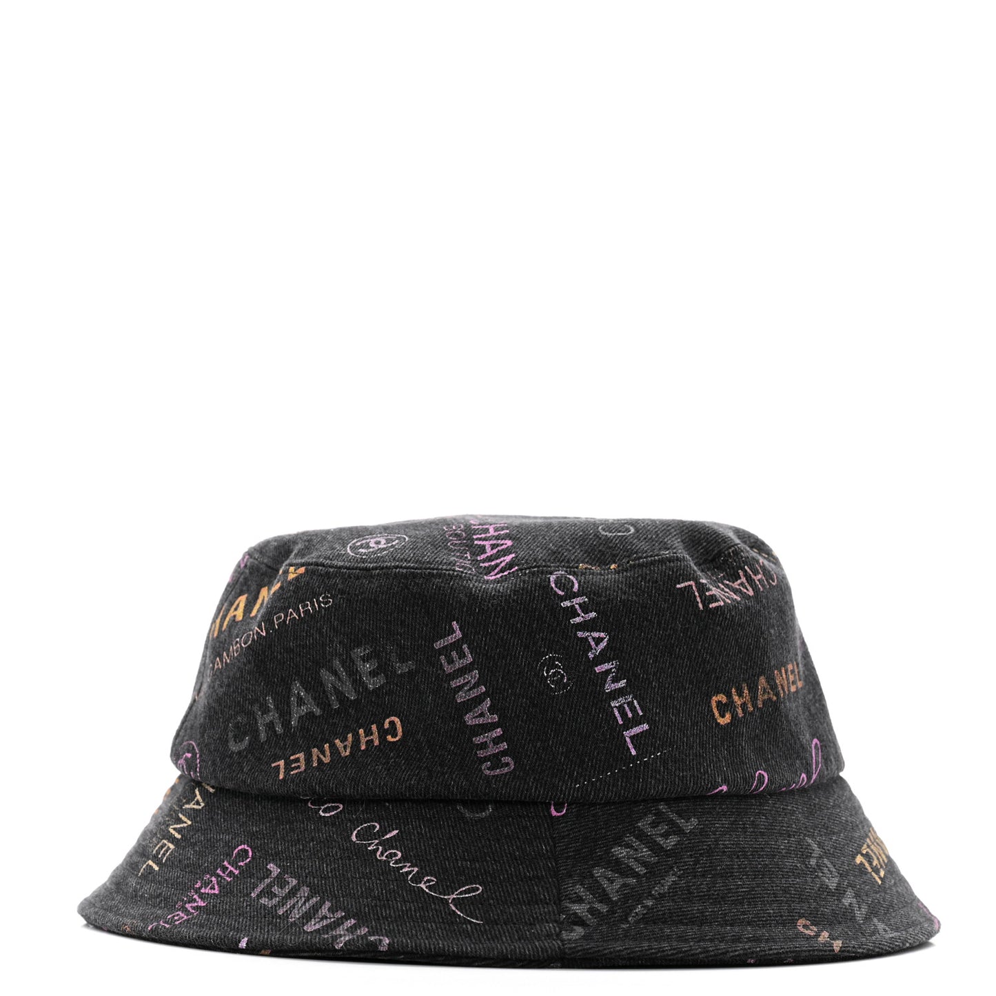 Denim Mood Cloche Bucket Hat L Black