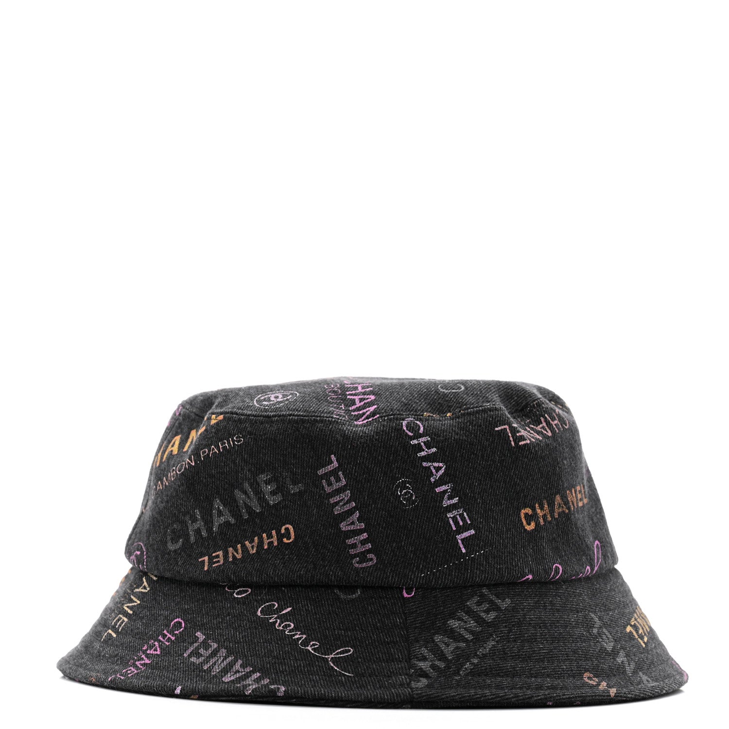 Chanel Denim Mood Cloche Bucket Hat L Black 5 of 8