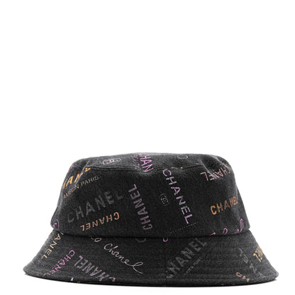 Chanel Denim Mood Cloche Bucket Hat L Black 5 of 8