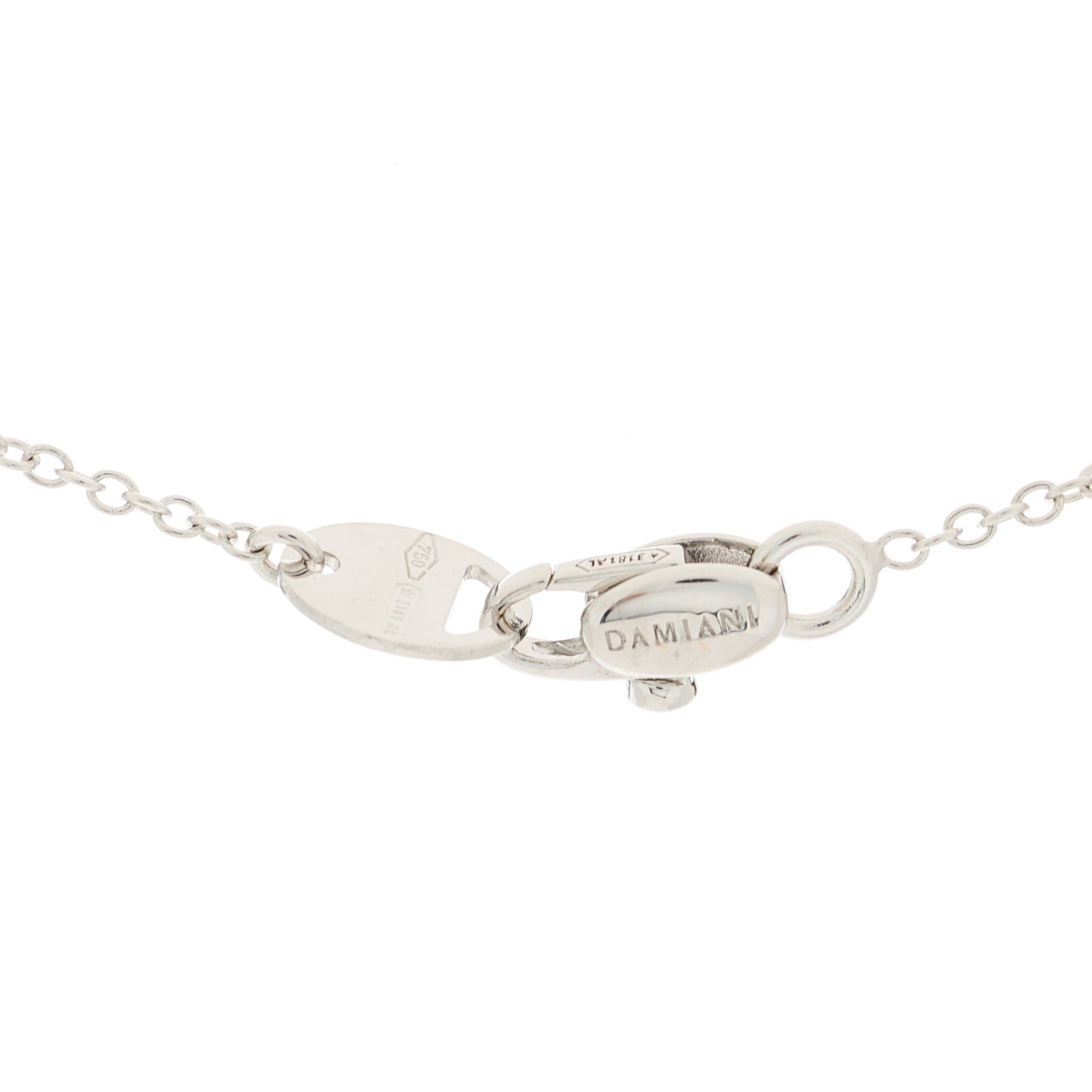 18K White Gold Diamond .38ctw Minou Heart Pendant Necklace