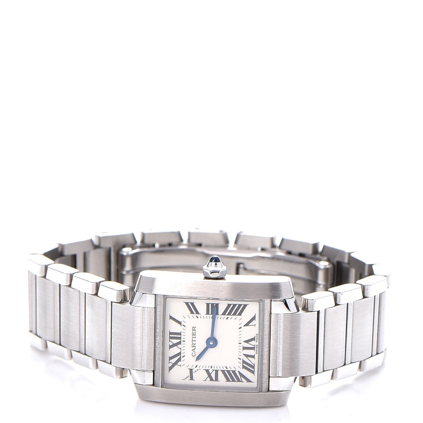 Stainless Steel 20mm Tank Francaise Quartz Watch