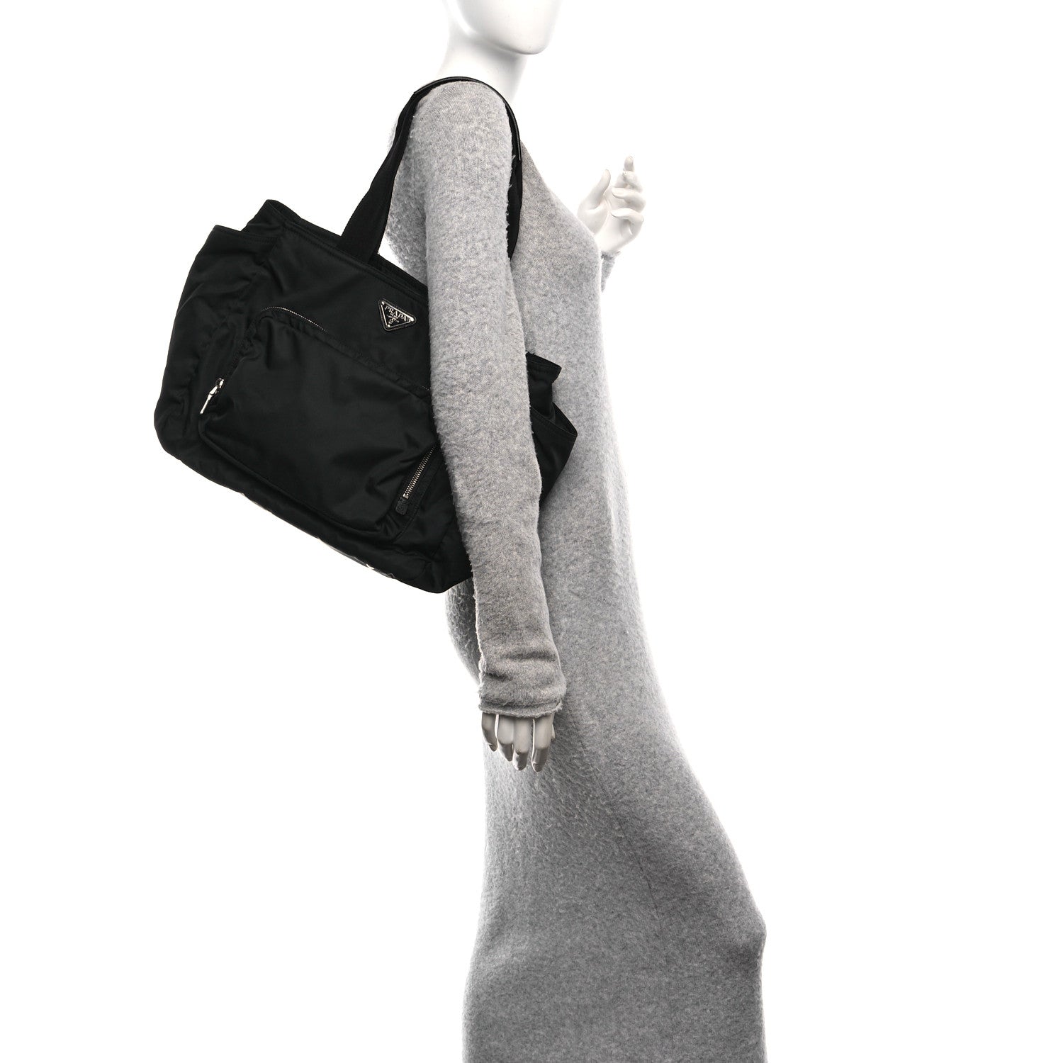 Prada Tessuto Nylon Vela Diaper Bag Black 2 of 9
