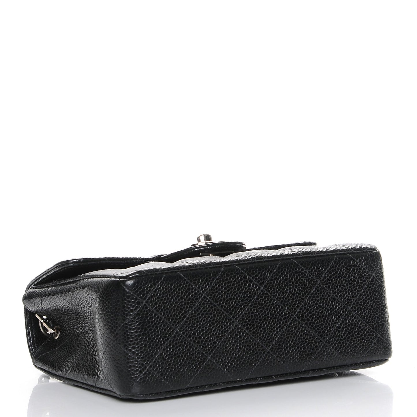 Caviar Quilted Mini Square Flap Black