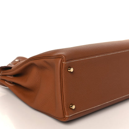 Hermes Togo Kelly Retourne 32 Gold 8 of 10