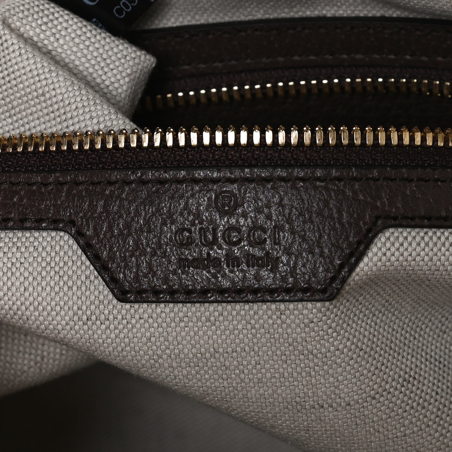 Gucci Monogram Jumbo GG Textured Dollar Calfskin Web Messenger Shoulder Bag Camel Ebony New Acero 6 of 12