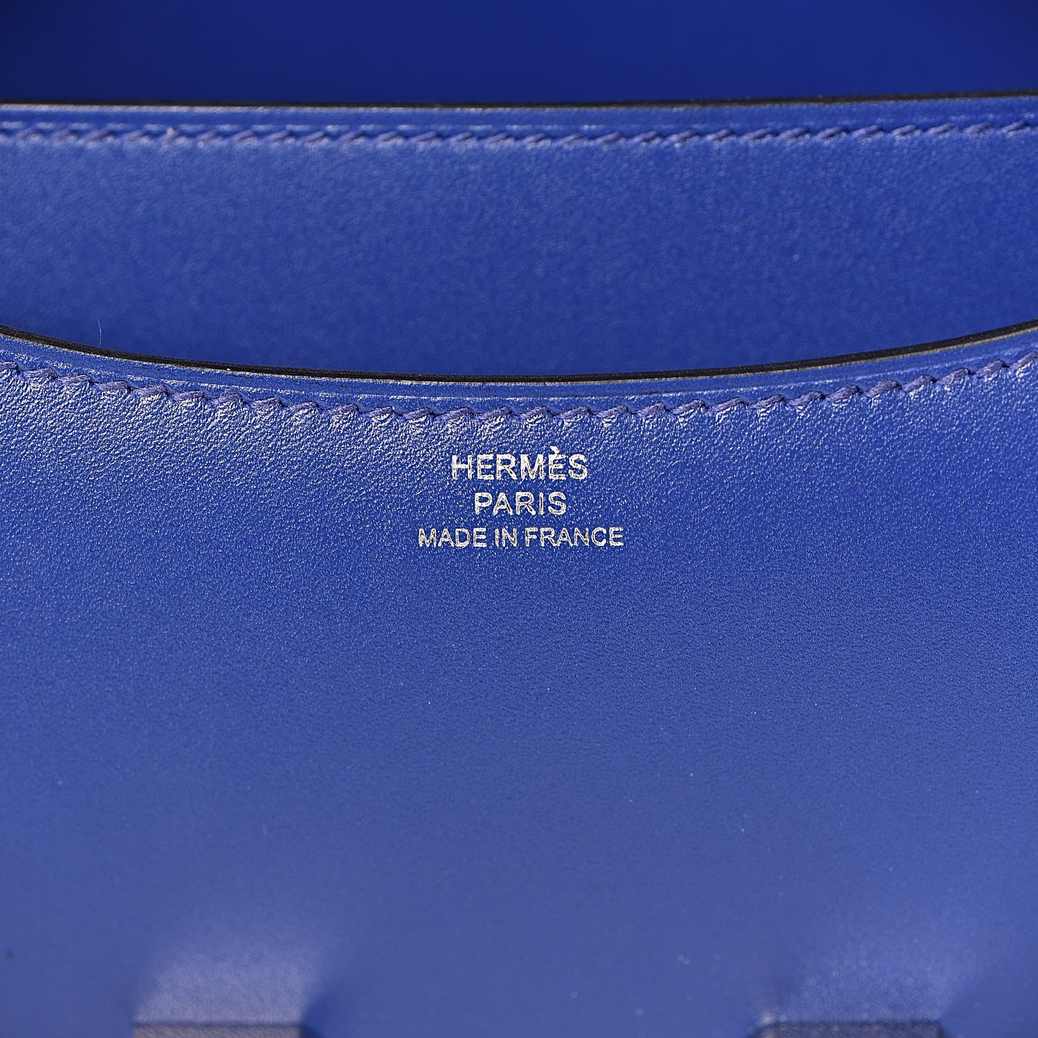 Hermes Tadelakt Constance 18 Bleu Electrique 6 of 23