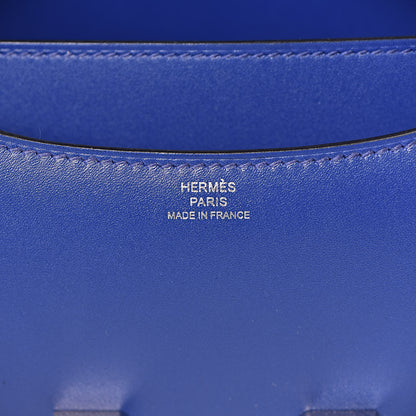 Hermes Tadelakt Constance 18 Bleu Electrique 6 of 23