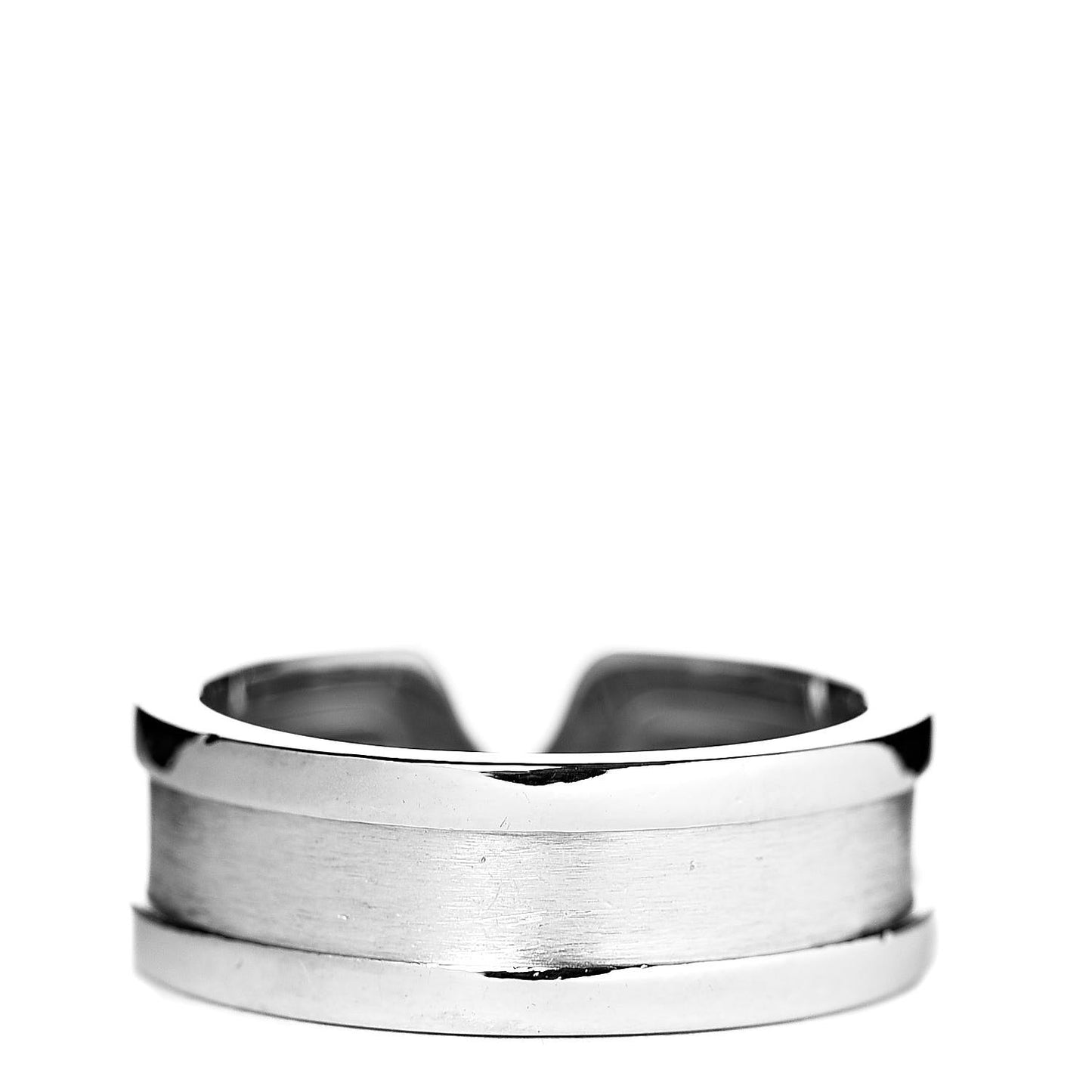 18K White Gold 6.5mm C De Ring 50 5.25