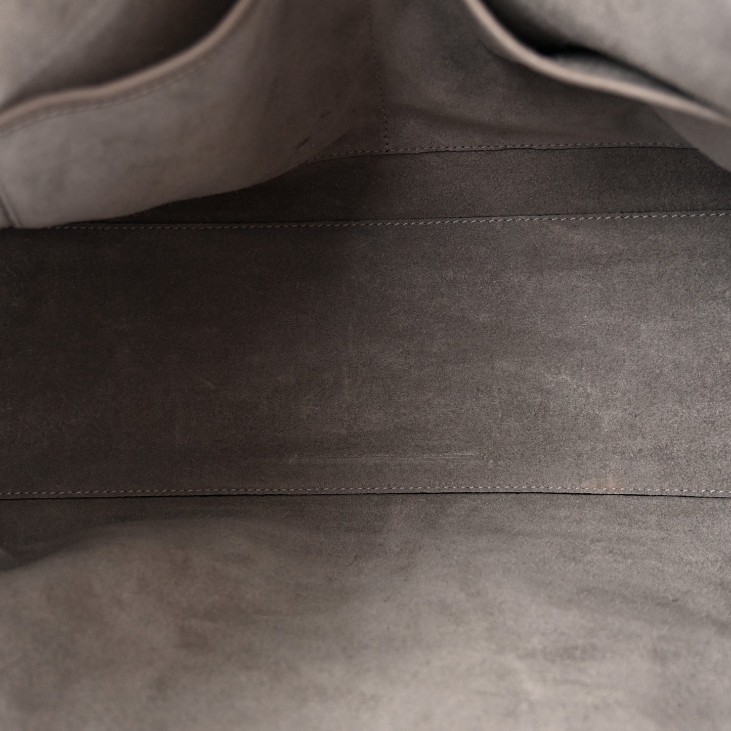 Grained Calfskin Rockstud Shoulder Tote Dove Grey