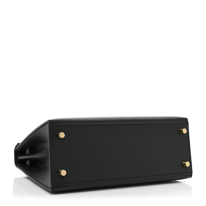Hermes Epsom Kelly Sellier 25 Black 4 of 10