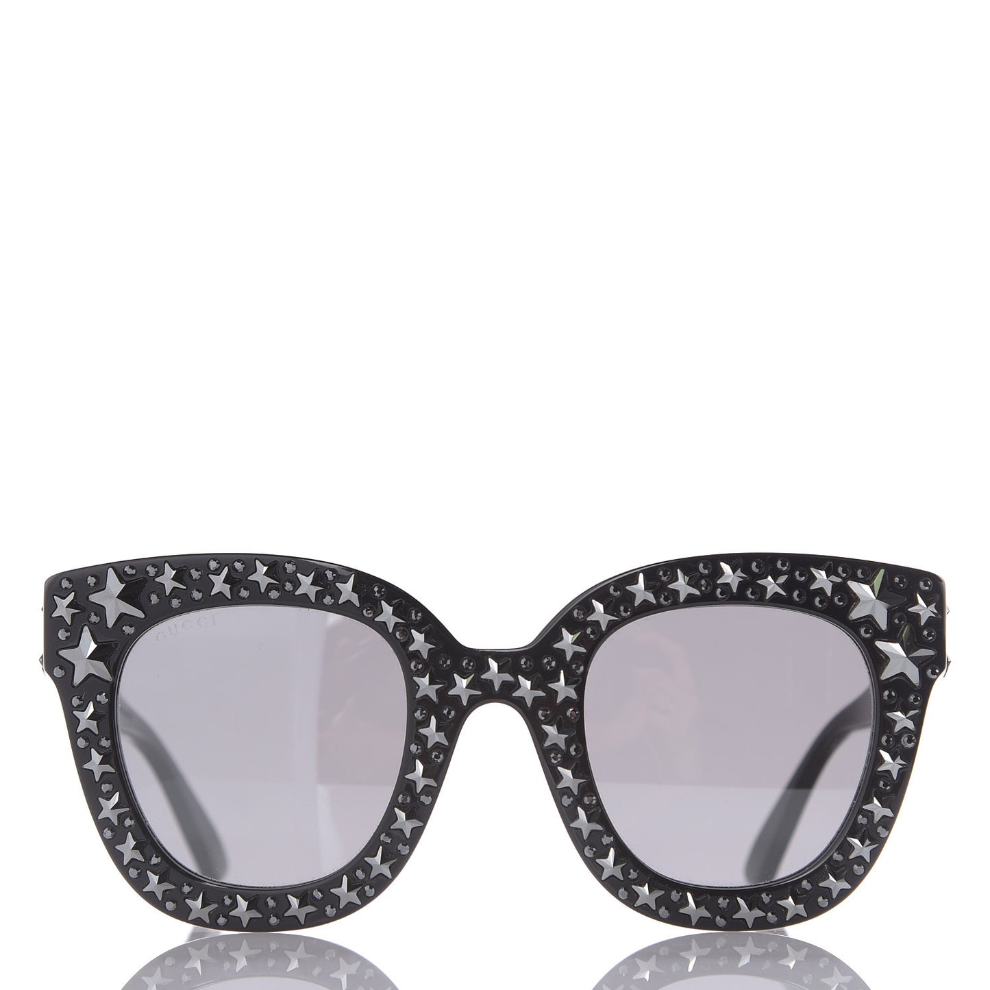 Acetate Stars Cat Eye Sunglasses GG0116S Black