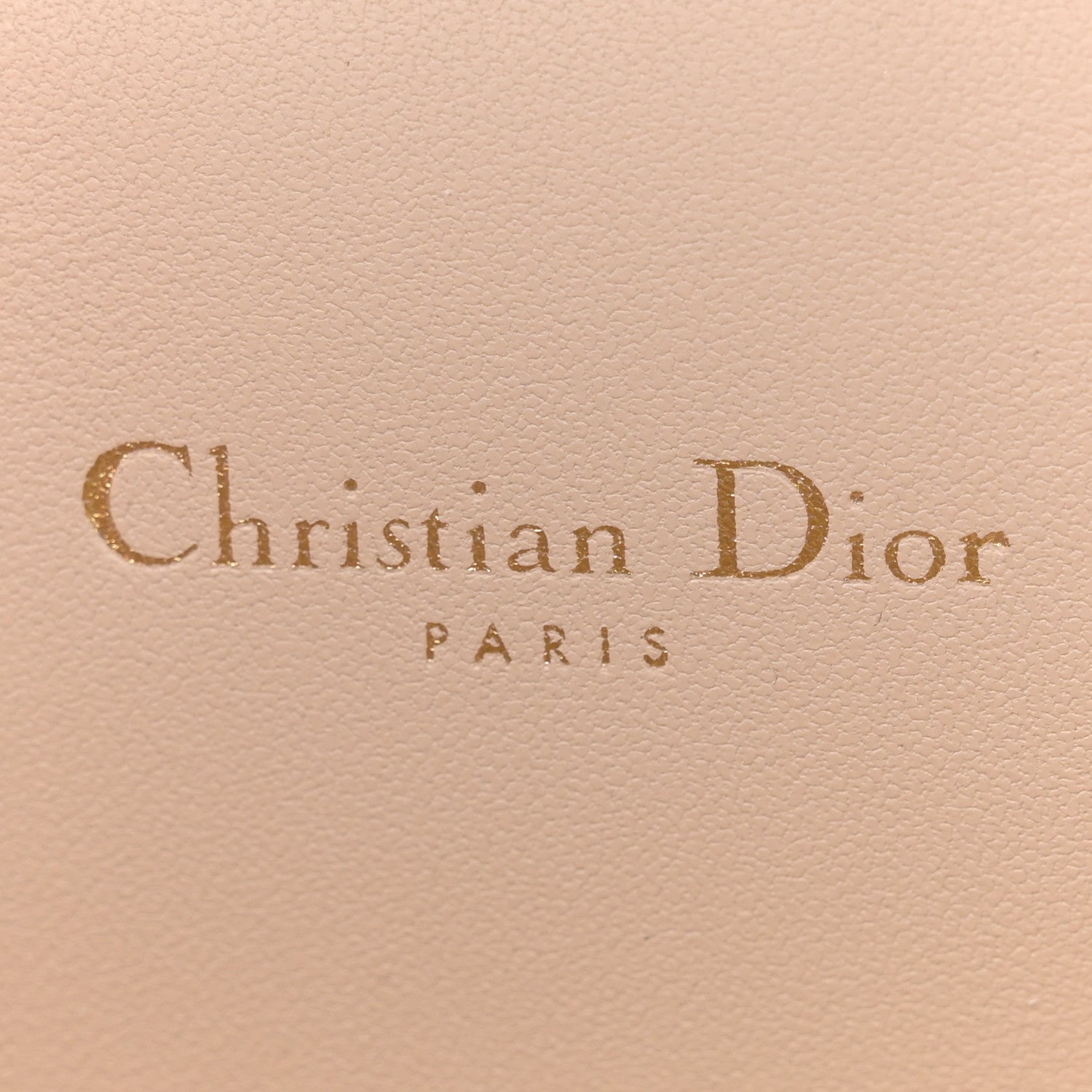 Christian Dior Calfskin Signature CD Vanity Case Caramel Beige 6 of 10