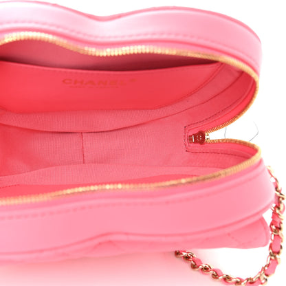 Chanel Lambskin Quilted CC In Love Heart Bag Pink 7 of 11