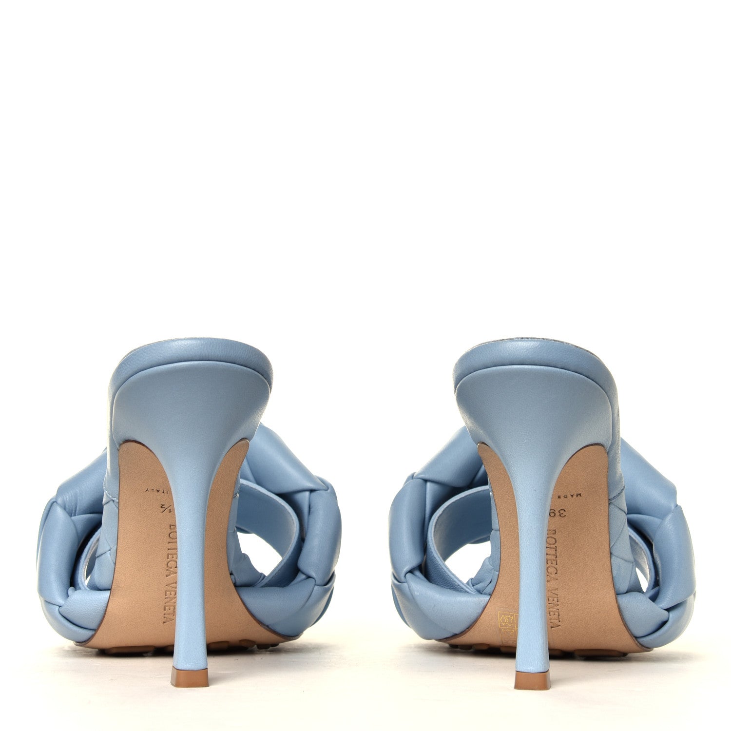 Bottega Veneta Nappa Maxi Intrecciato Lido Mule Sandals 39.5 Ice 5 of 7