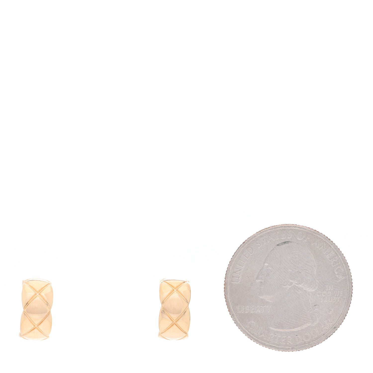 Chanel 18K Yellow Gold Coco Crush Earrings 2 of 5