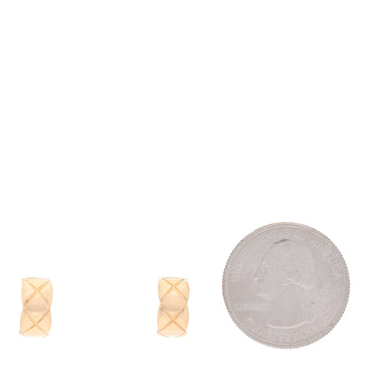 Chanel 18K Yellow Gold Coco Crush Earrings 2 of 5