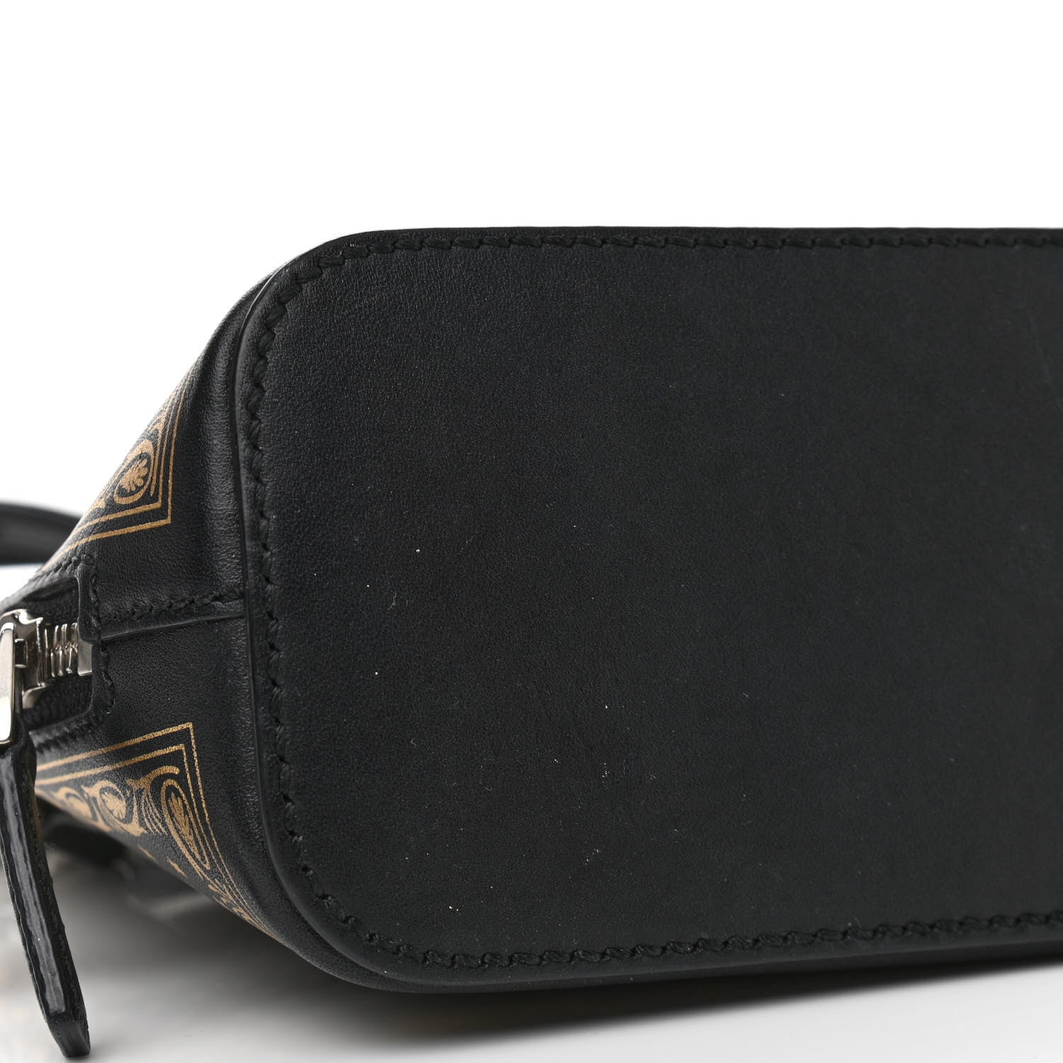 Gucci X SEGA Calfskin GUCCY Stars Mini Dome Shoulder Bag Black Gold 9 of 10