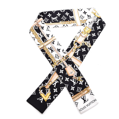 Louis Vuitton Silk Monogram Confidential Bandeau Black 1 of 6