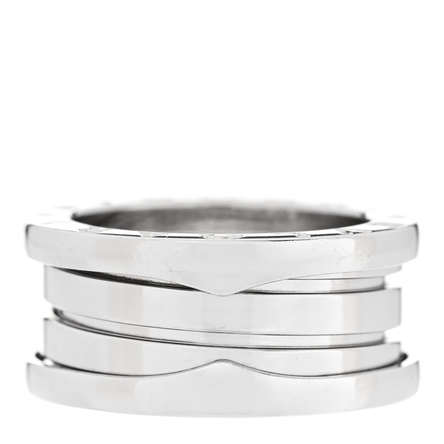 18K White Gold B.Zero1 Three-Band Ring 48 4.5