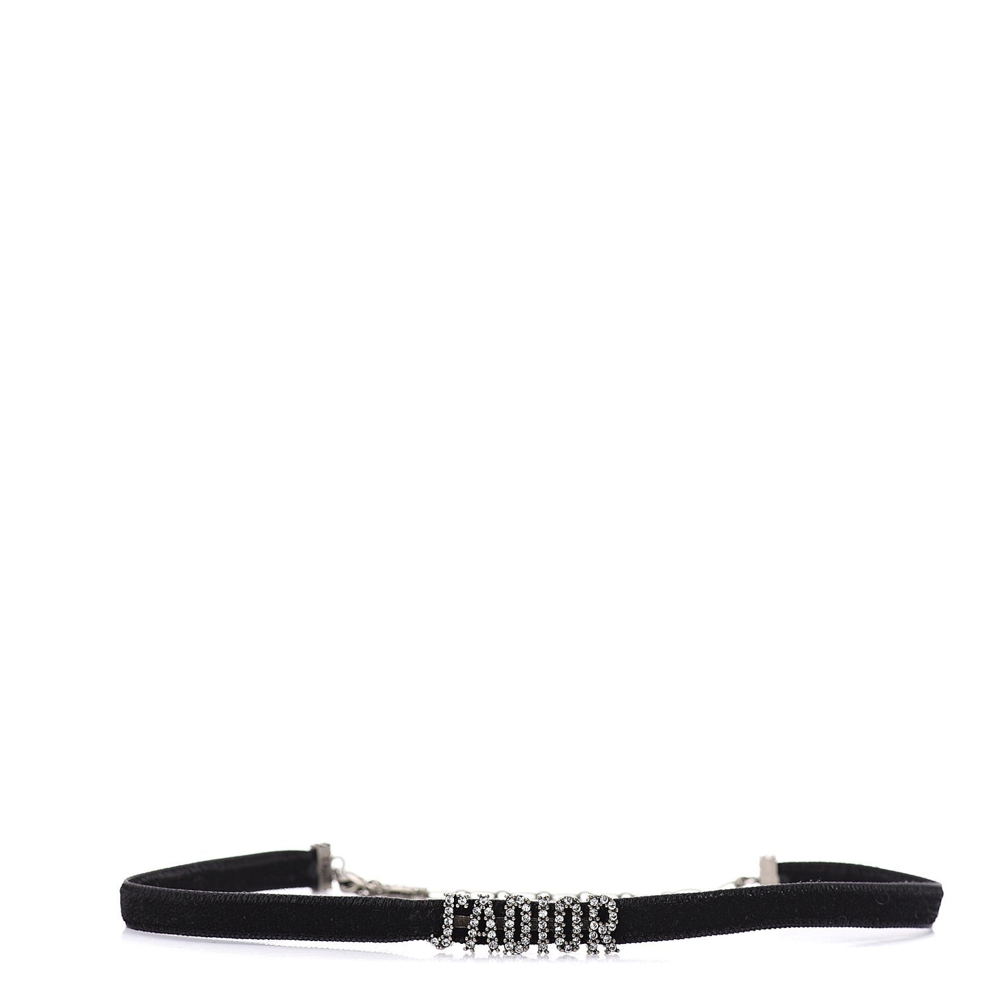 Velvet Crystal J’Adior Choker Necklace Black
