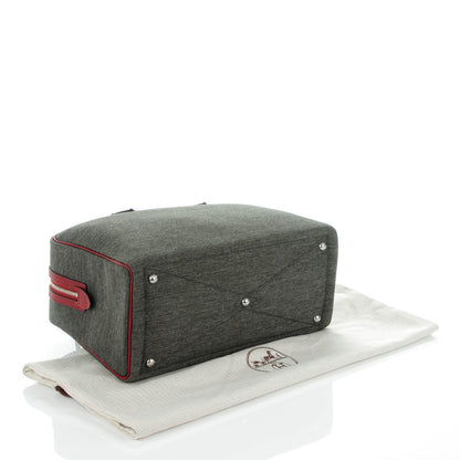 Hermes Toile Taurillon Clemence Victoria II 35 Rouge H 4 of 11