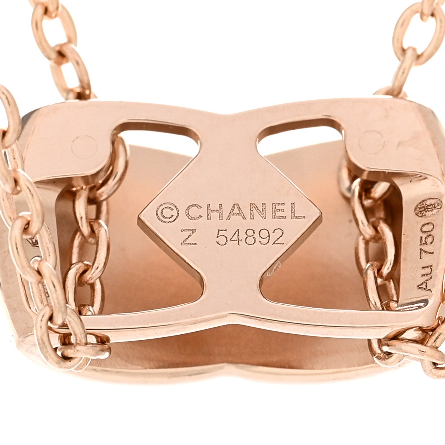 Chanel 18K Beige Gold Coco Crush Pendant Necklace 4 of 4