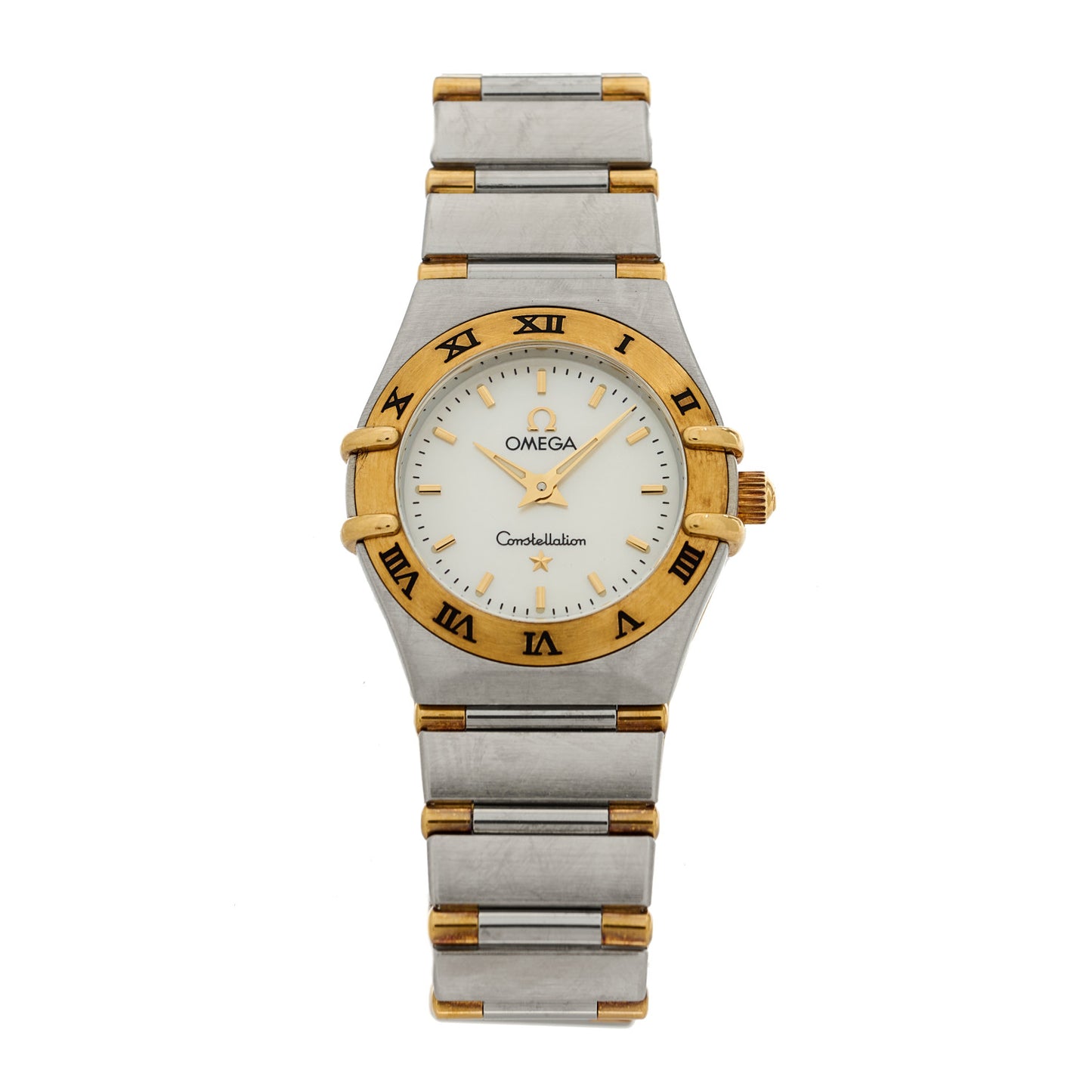 Stainless Steel 18K Yellow Gold Mother of Pearl 22mm Constellation Quartz Watch 1362.70.00