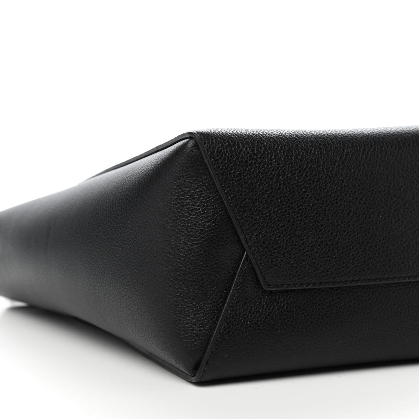 Soft Grained Calfskin Small Sangle Bucket Bag Black