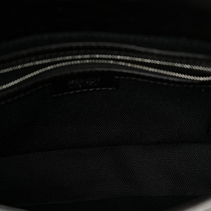 Fendi Crackled Calfskin Baguette 26424 Black 5 of 10