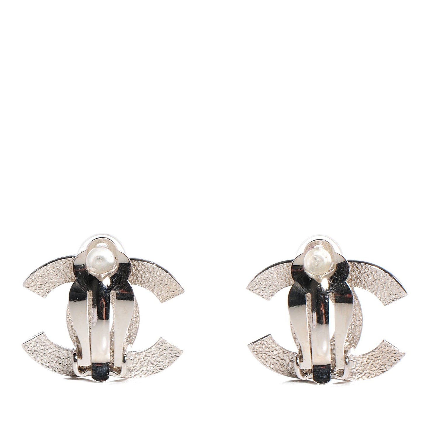CC Clip On Earrings Silver
