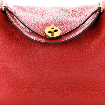 Hermes Taurillon Clemence Lindy 26 Rouge Casaque 8 of 10