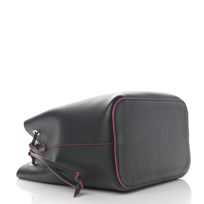Louis Vuitton Calfskin Lockme Bucket Black 4 of 12