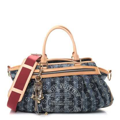 Louis Vuitton Denim Raye Cabas GM 1 of 10