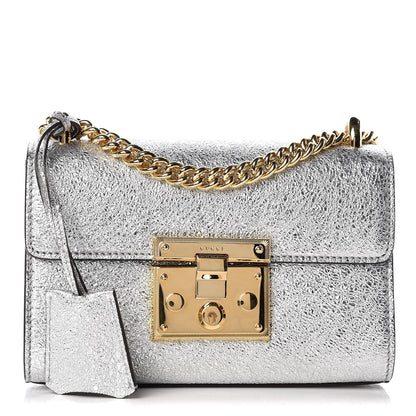 Gucci Galassia Small Padlock Shoulder Bag Argento 1 of 8
