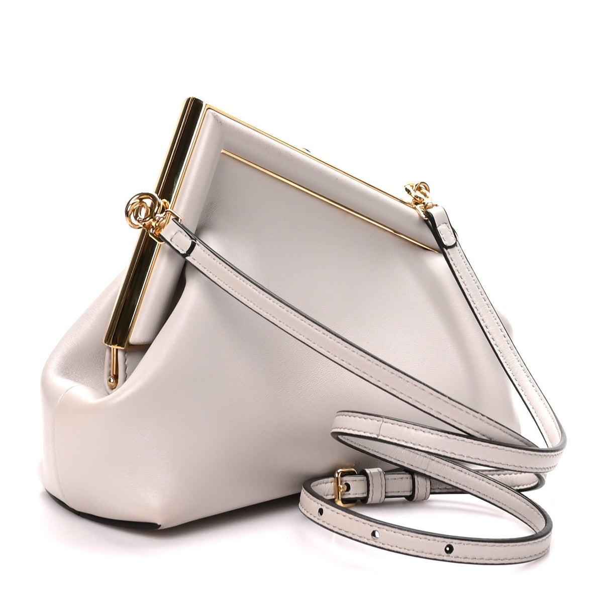 Fendi Shiny Nappa Small Fendi First Ghiaia 3 of 11
