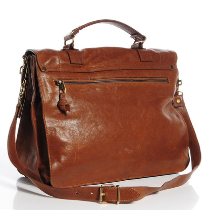 Proenza Schouler Lambskin Large PS1 Satchel Saddle 3 of 11