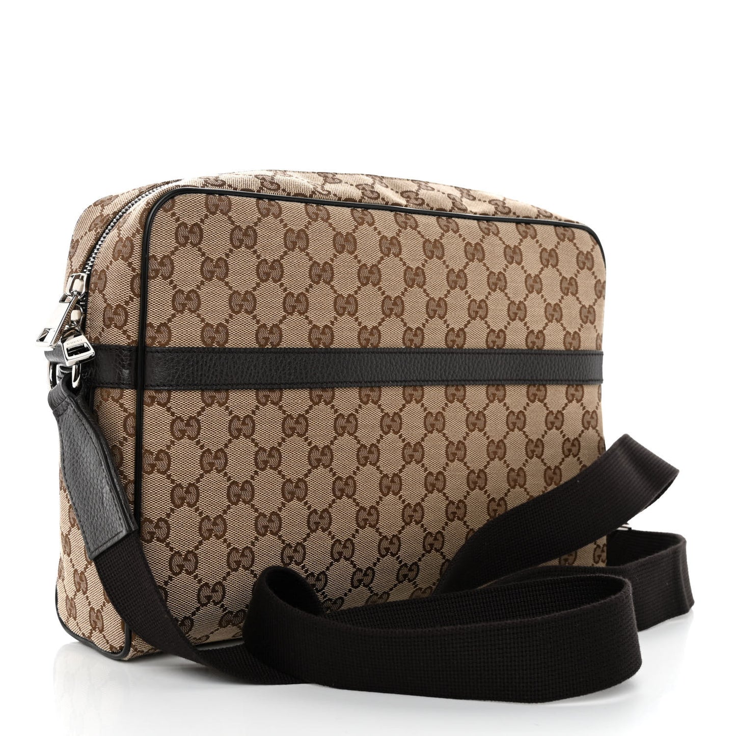 Monogram Dollar Calfskin Large Camera Case Beige Ebony Testa di Moro Marrone Scuro