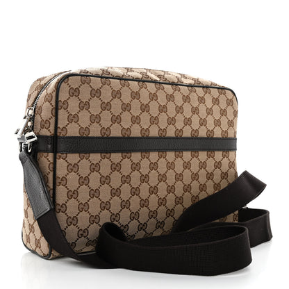 Gucci Monogram Dollar Calfskin Large Camera Case Beige Ebony Testa di Moro Marrone Scuro 3 of 10