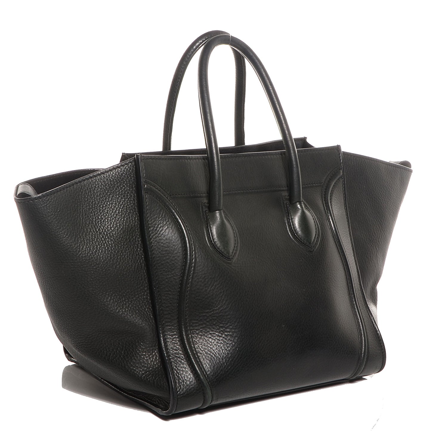 Supple Calfskin Medium Phantom Luggage Black