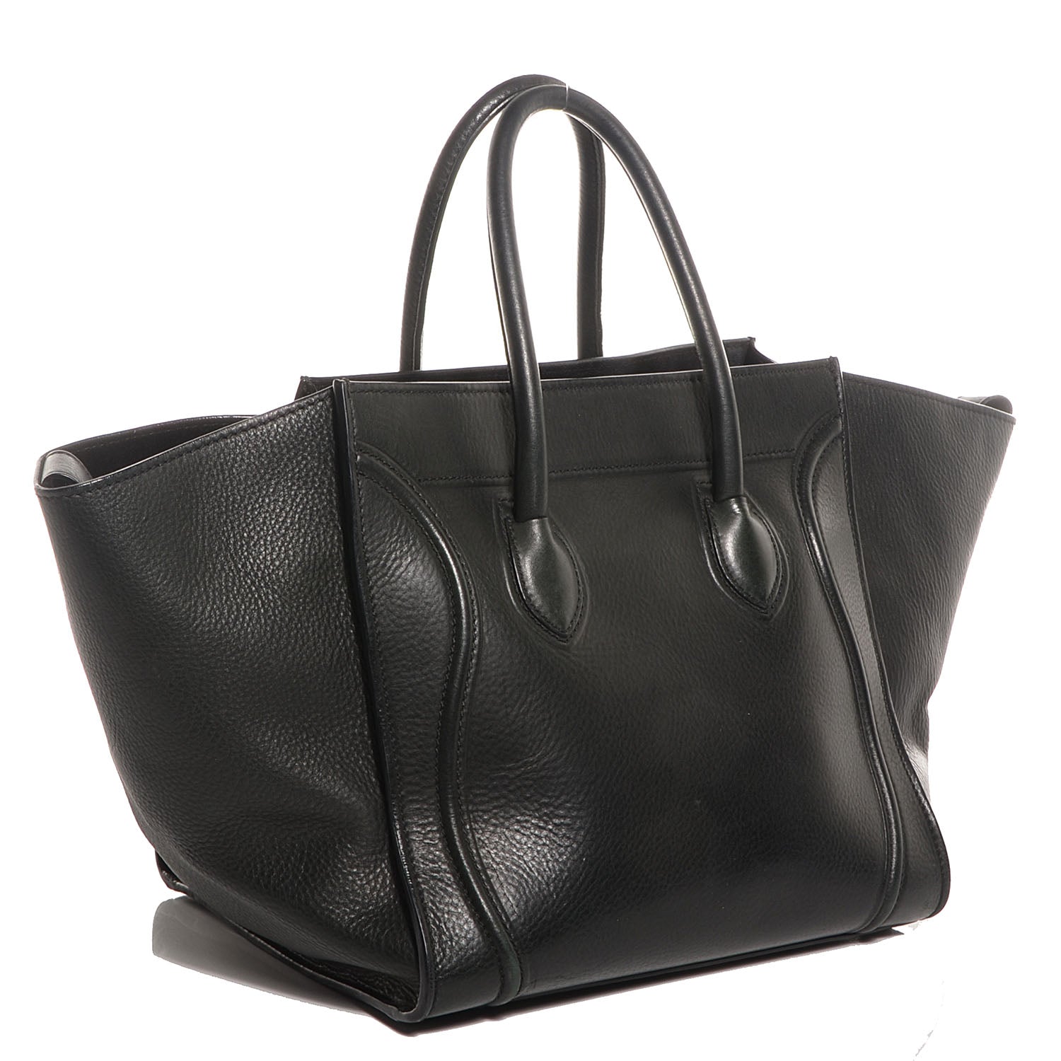 Celine Supple Calfskin Medium Phantom Luggage Black 3 of 10