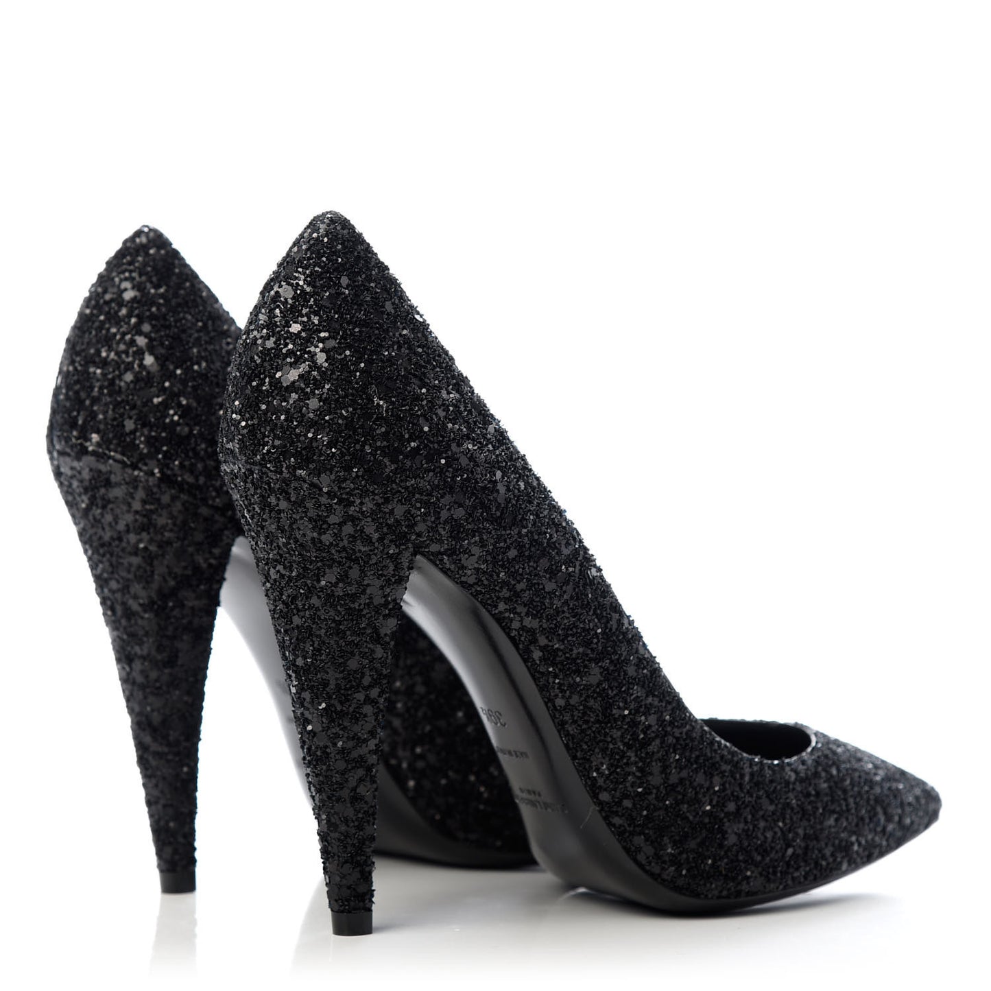 Glitter Era Pumps 39.5 Black Silver