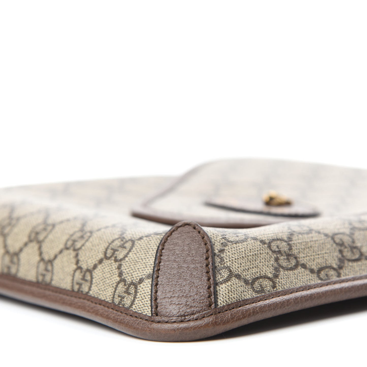 GG Supreme Monogram Web Medium Neo Vintage Flap Messenger Bag Beige New Acero