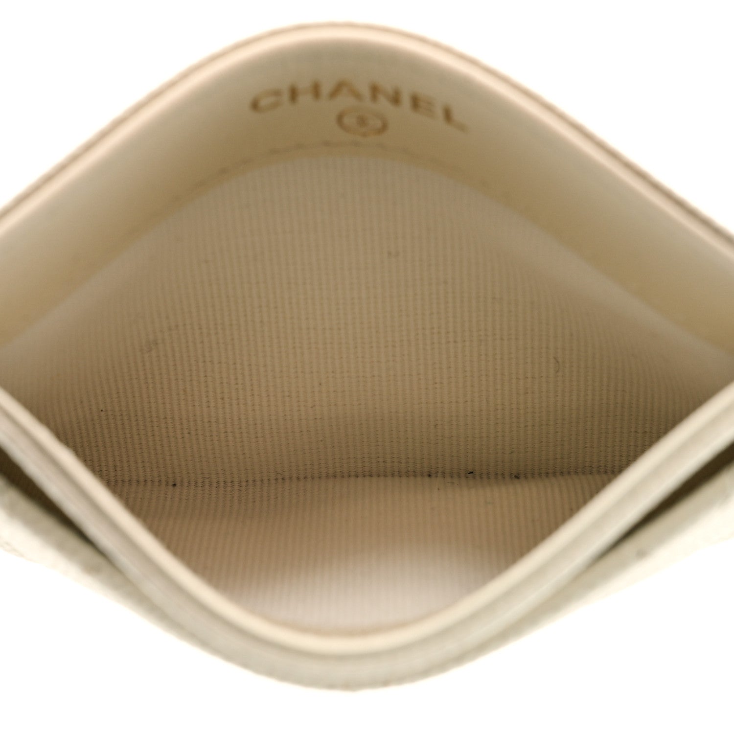 Chanel Caviar Quilted Card Holder White 5 of 8