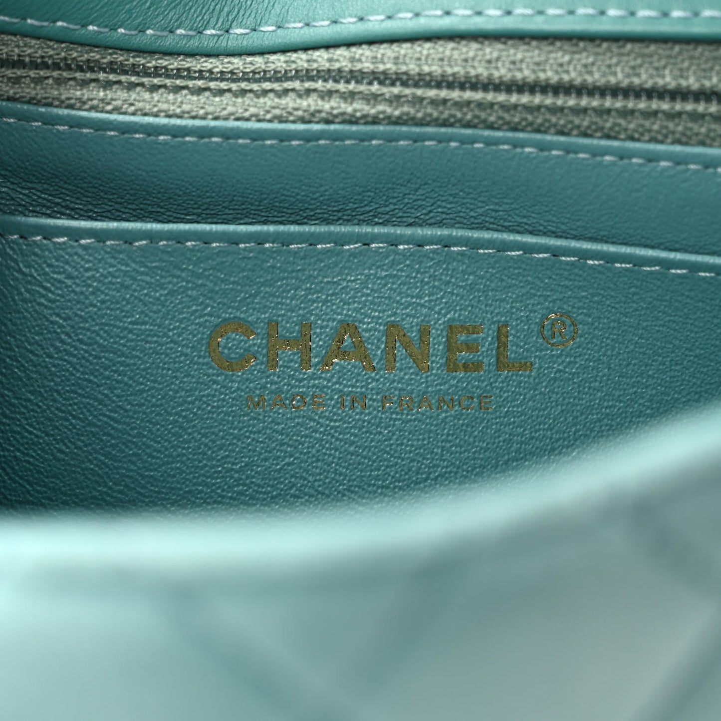 Velvet Quilted Mini 2.55 Reissue Flap Light Blue
