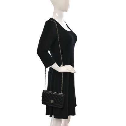 Chanel Lambskin Quilted Trendy CC Wallet On Chain WOC Black 3 of 13