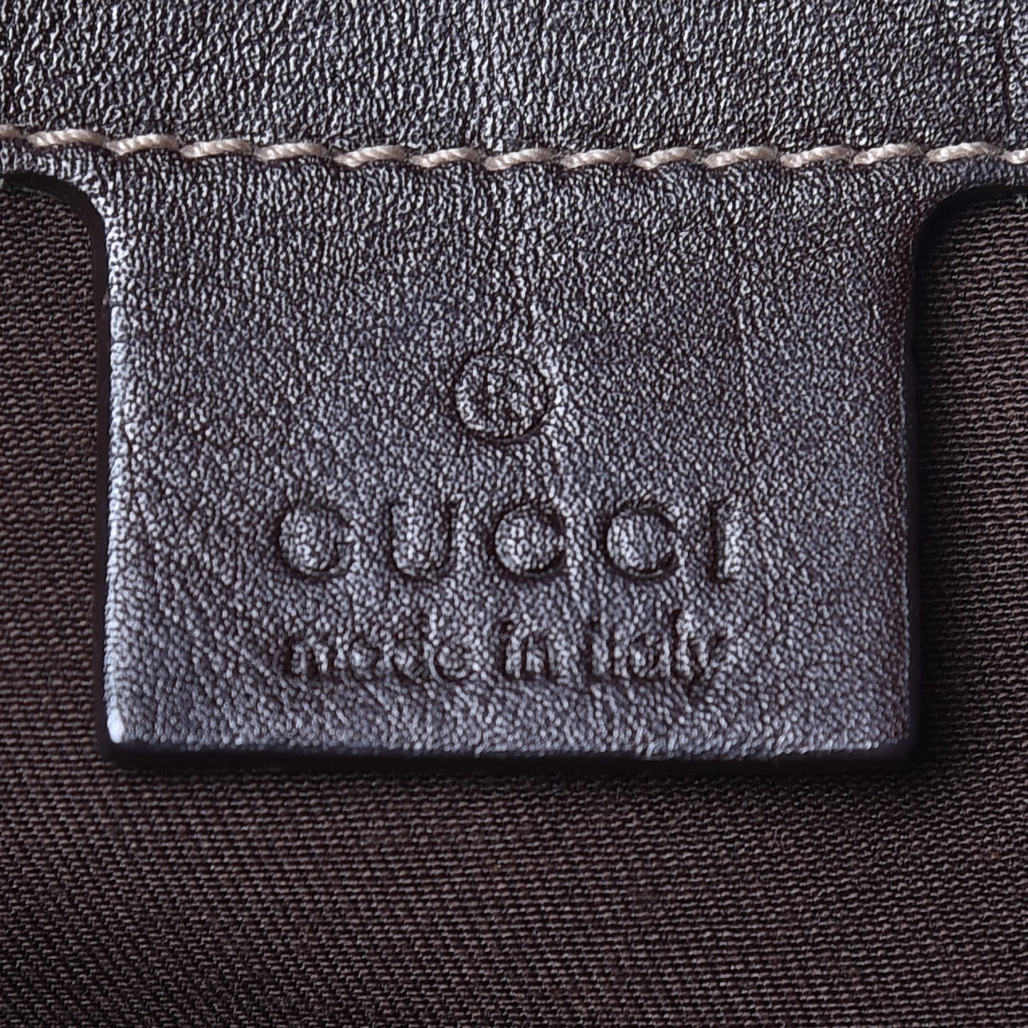 Monogram Peggy Braided Tote Dark Brown