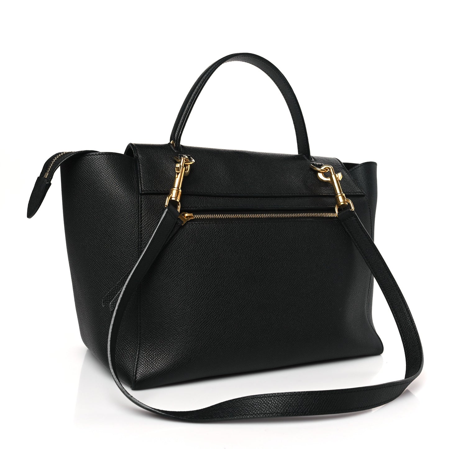 Baby Grained Calfskin Mini Belt Bag Black