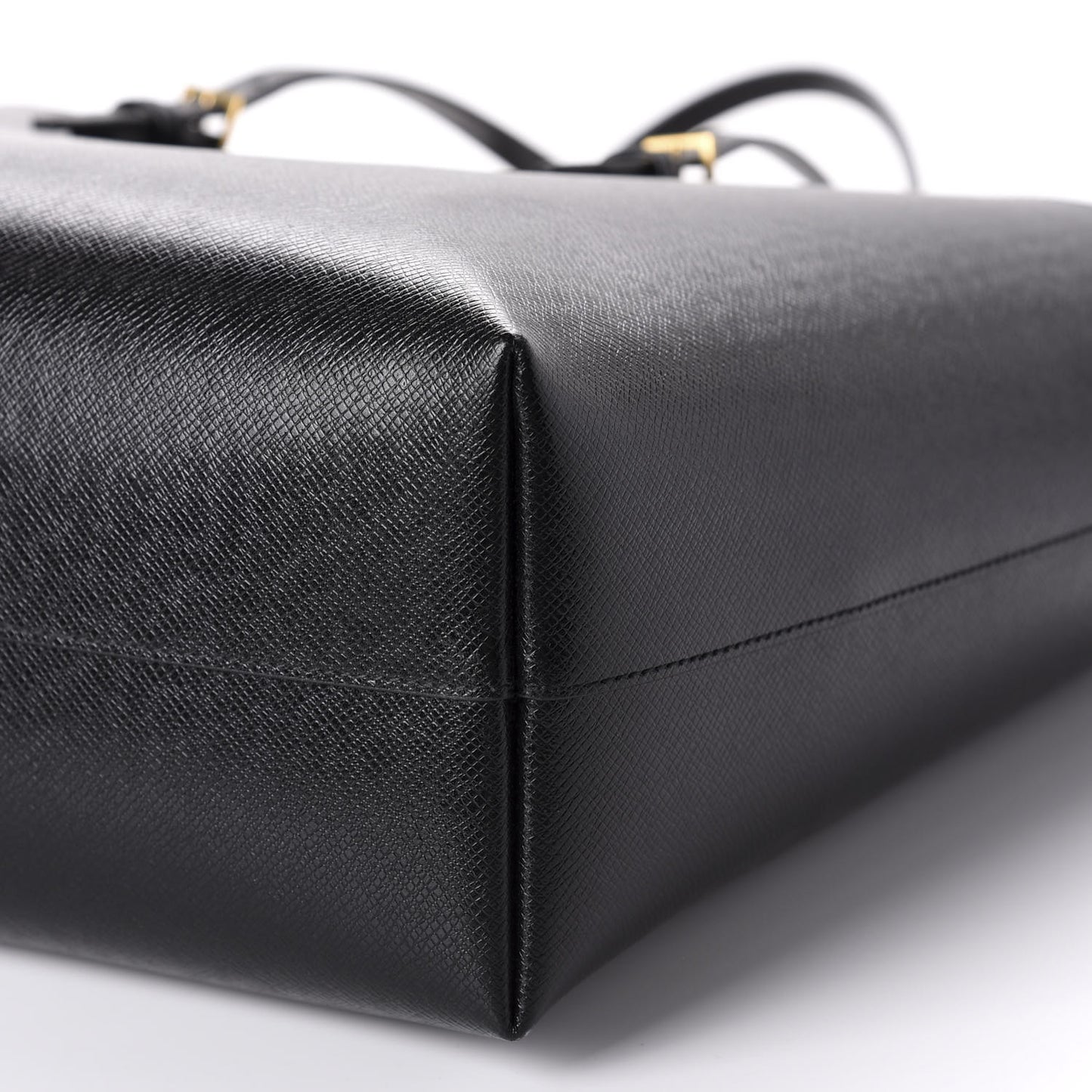 Calfskin Large Shopping Tote Black